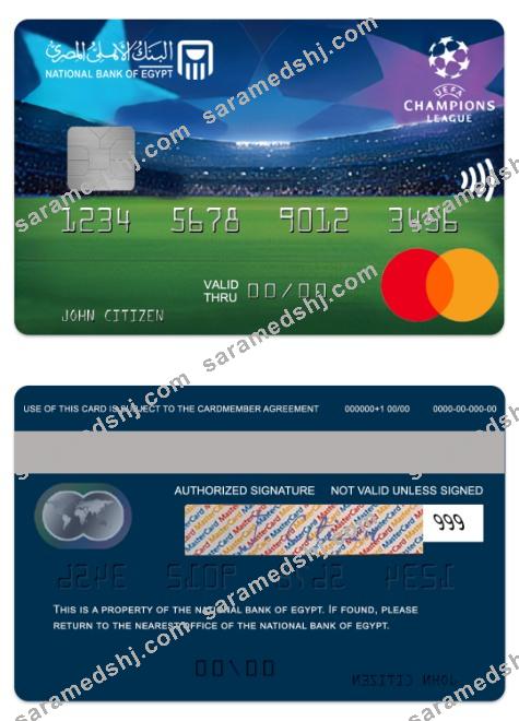 Egypt National Bank of Egypt UEFA Champions League mastercard